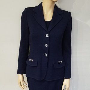 ST John Navy Blue 3 Piece Suit